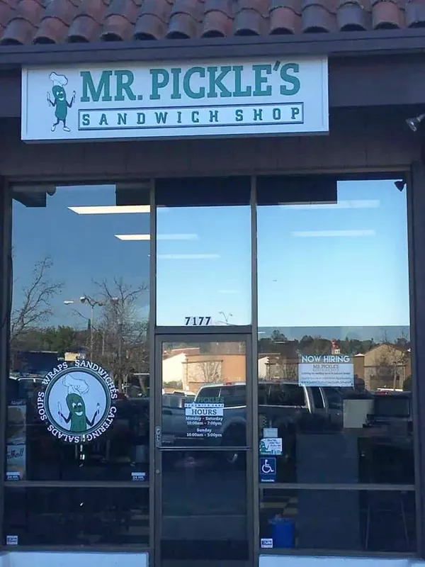 Clean storefront glass at a sandwich shop in San Luis Obispo County